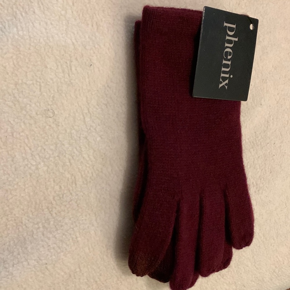 Brand NWT Phenix Cashmere Knit Gloves